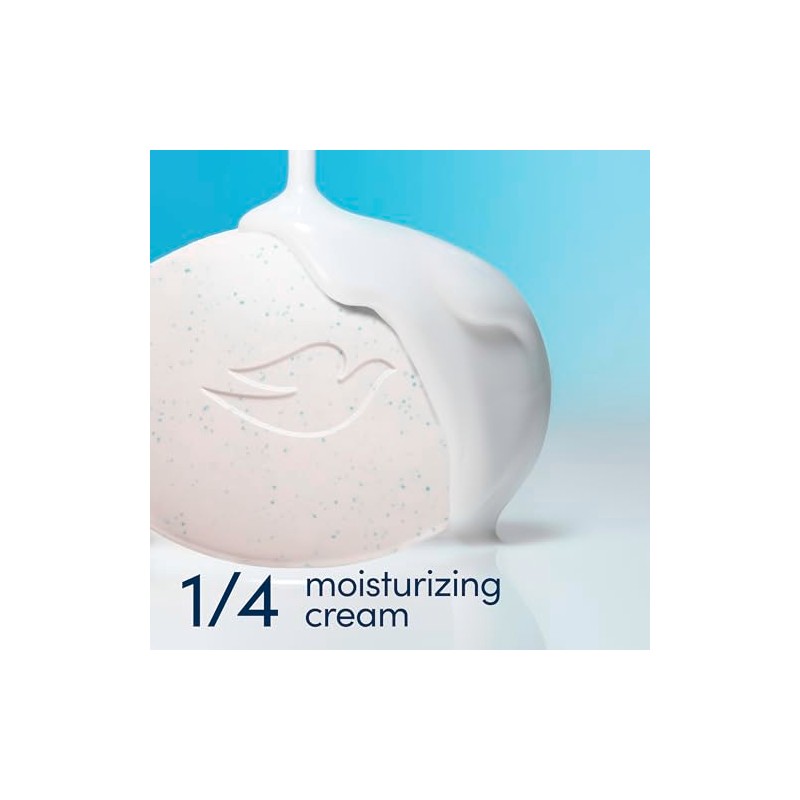Dove Barra de Belleza Suavizante para Piel Sensible, Exfoliante Suave,