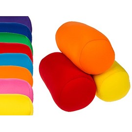 Mikroperlen-Nackenrolle - Nackenkissen - Die ideale Entlastung für Hals und Nacken - Für einen wohltuenden Schlaf - Microperlenkissen, Farblich sortiert