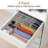 StorMiracle Drawer Organizer Divider, Foldable Closet Storage Organizer Basket, and