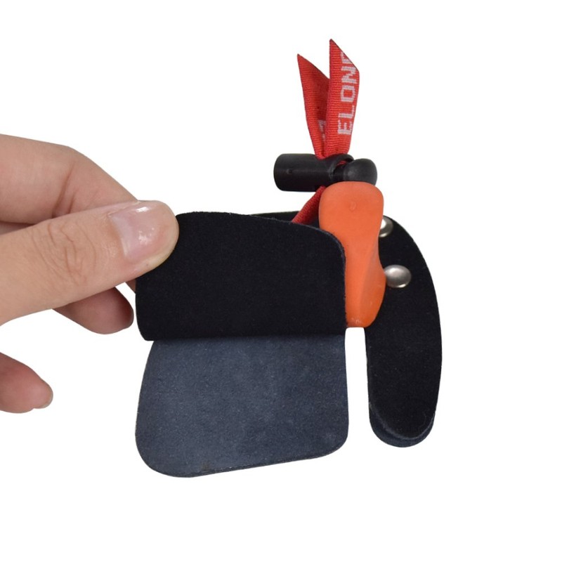 Archery Finger Tab Shooting Tabs Finger Saver Protect Guard Cow
