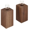 Modern Sacred Treasure, Walnut Sakaki Stand, Pair