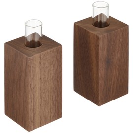 Modern Sacred Treasure, Walnut Sakaki Stand, Pair
