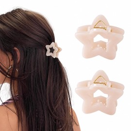2 Pack Small Hair Claw Clips - 2 Inch Cute Hair Clips for Women & Girls