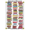 Railroads of Wisconsin 11"x17" Railroad Poster by Andy Fletcher signed