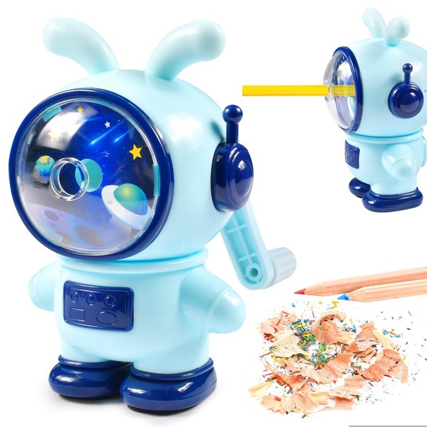 Pencil Sharpener, Desktop Manual Pencil Sharpener, Blue Rabbit, Pencil Sharpener