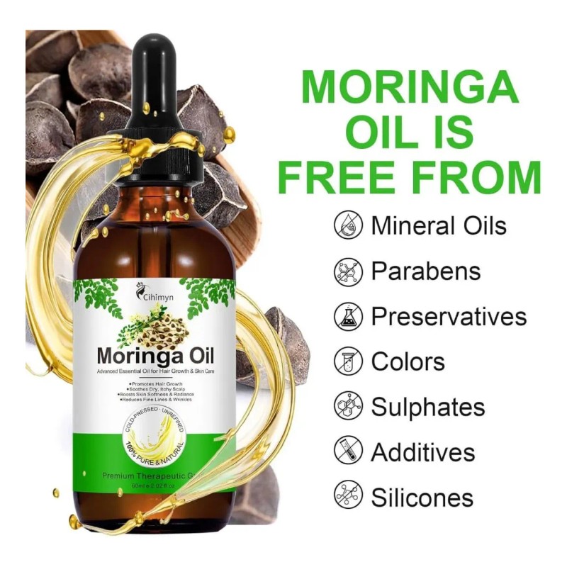 Aceite Moringa Anti Acne+ Estrías +cicatrices+ Cabello Seco Moringa