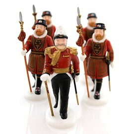 Department 56 'Yeomen of the Guard set of 5' 58397 Heritage village collection