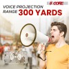 Portable 50W Megaphone Bull Horn PA Speaker With USB Recording