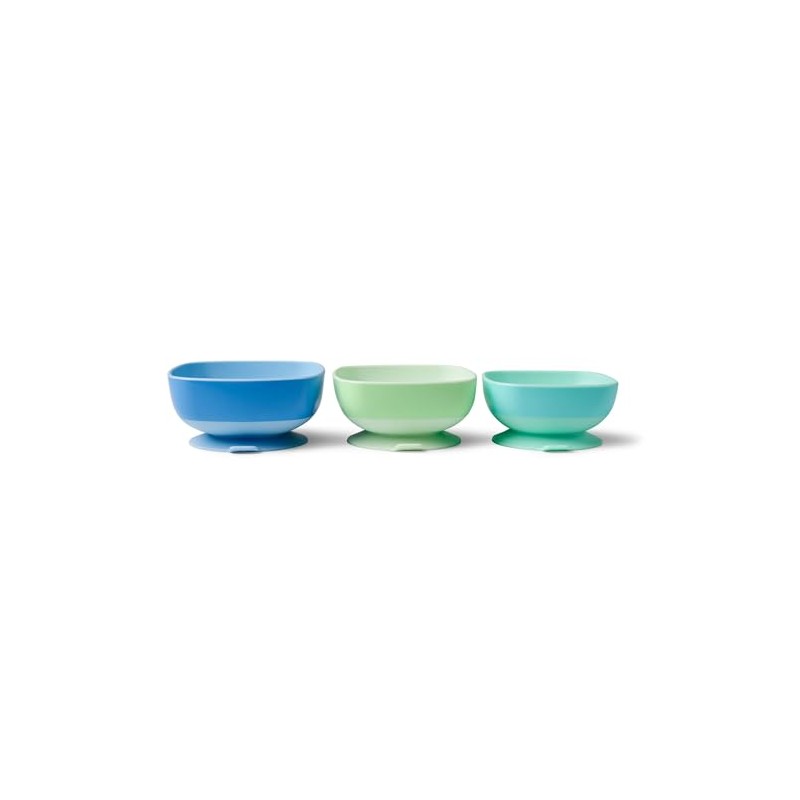 Nuby Toddler Suction Bowls - Baby Weaning Bowls with Easy