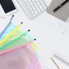 DUOFIRE 24PCS A4 Zipper Pouch Mesh Zipper Bags Plastic Document
