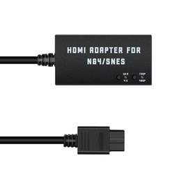 Mcbazel HDMI Adapter for Gamecube/ N64/ SNES, HDMI Converter Support 4:3/16:9 Conversion and Switching 480p/720p Resolution for Gamecube/SNES/ N64