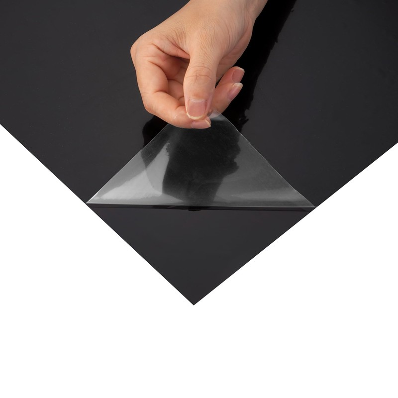 Livelynine Black Marble Vinyl Peel and Stick Floor Tile Waterproof
