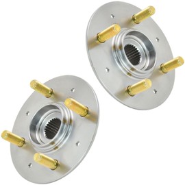 TRQ Front Wheel Hub 4 Lug Driver Left Side & Passenger Right Side 2 Piece Set Kit for 2007 2008 Honda Fit 2010 2011 2012 2013 2014 Honda Insight
