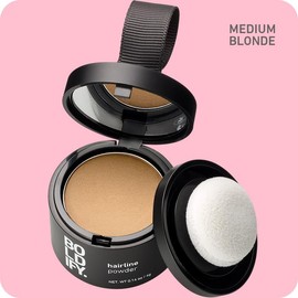 BOLDIFY Hairline Powder - Root Touch Up Hair Color for Gray Coverage - Bald Spot Concealing Hair Powder for Women & Men - 48-Hour Stain-Proof - Trending on TikTok - Haircare:_Medium Blonde_4 g