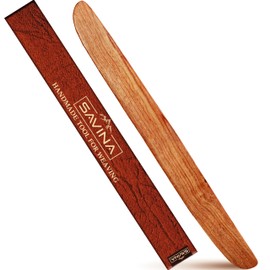 Savina Wooden Shed Stick for Weaving Loom - 12.6in Long, Pick Up Stick, Wood Bobbin, Sword, Knitting Handmade, DIY Craft Accessories (1Pcs)