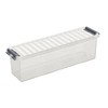 Sunware Q-Line Storage Box, Transparent Metallic, One Size