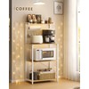 VASAGLE Kitchen Bakers Rack with Power Outlet, Coffee Bar 4-Tier