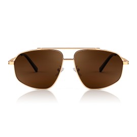 FEISEDY Classic Aviator Polarized Sunglasses Women Men 90s Vintage Pilot Shades Trendy Mirrored Sunglasses B2364