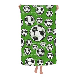 ZTDYTUDW Football Microfiber Beach Towel Blanket,Sand Proof Swimming Bath Pool Towel for Travel Camping Yoga Sport,Oversized,32"X55"