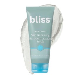 Bliss Micro Magic Exfoliante de microdermoabrasión renovador de la piel | Piedra pómez volcánica suavizante y arcilla de caolín purificadora | Brillo 
