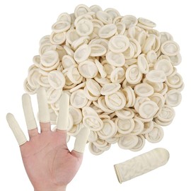 Pack of 300 Latex Finger Cots, Finger Protection, Disposable Latex Finger Cots