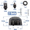 Mbsomnus 2 pieces roof feed-through motorhome cable grommet waterproof