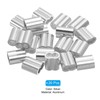 sourcing map 5/32" 4mm Aluminum Crimping Loop Sleeve Double Ferrule