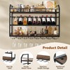 Hoctieon Wall Mounted Wine Rack, 31.5" Wall Wine Rack for