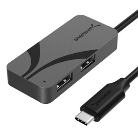 SABRENT Concentrador USB-C de 3 Puertos con Suministro de energía de 100 W, Puertos USB-A y USB-C de 5 Gbps, USB PD 3.0 para portátiles, Steam Deck, ROG Ally, tabletas, teléfonos (HB-C4WP)