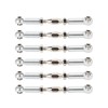 6Pcs Aluminum Alloy Adjustable Push RodsTurnbuckle Rod Linkage Accessories for