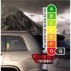 siviwonder Car Sticker Energy Efficiency Equal to Zero - No