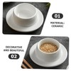 Ciieeo 3pcs Sauce Dishes Versatile Saucer for Dipping Condiments and