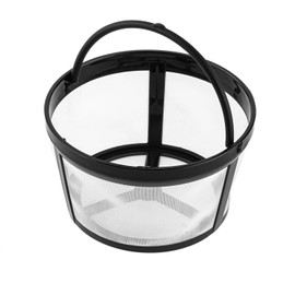 Reusable Coffee Filters 4-8 Cup, Coffee Filter Basket Universal Coffee Filter Replacement Safety Nylon Mesh Reusable Coffee Filters for Mr. Coffee Makers and Brewers Black