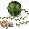 50 Yard(150 Ft) Green Leaf Trim Ribbon Artificial Vines Leaves