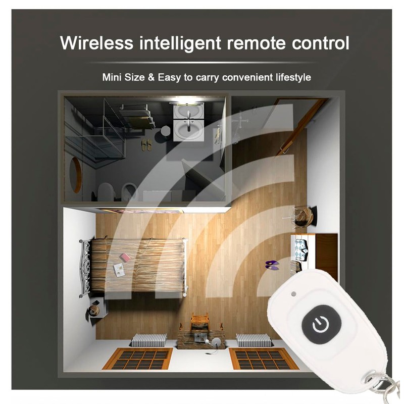 QIACHIP Radio Remote Control Switch 433MHz 220V 230V 1 Channel