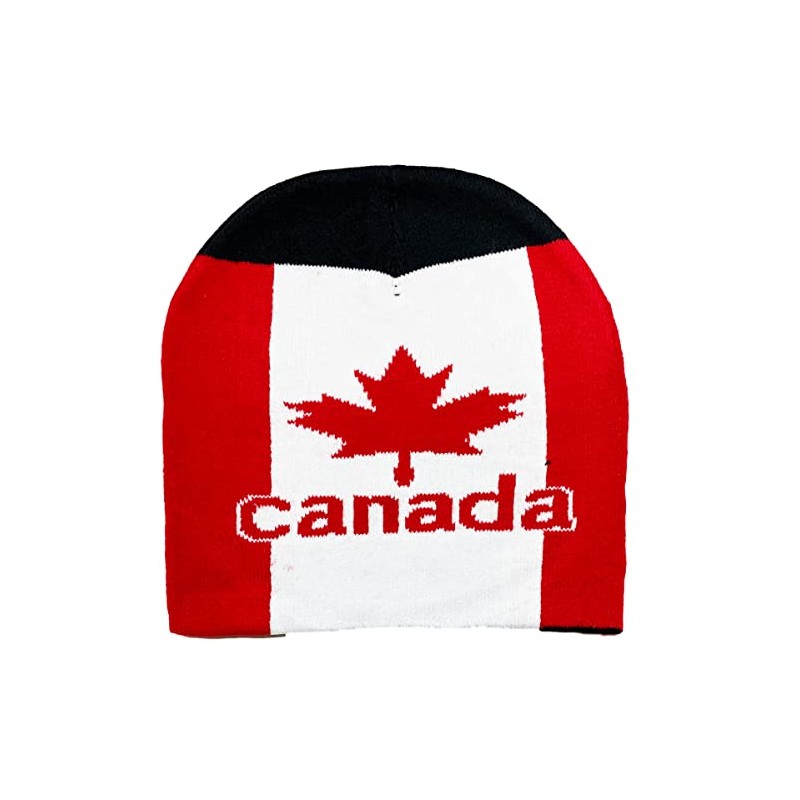 Variety To Go Canada Maple Leaf Beanie Hat, Canadian Themed
