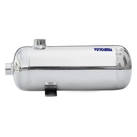 VUYOMUA 304 Stainless Steel High Pressure Mini Small Portable Air Tank Air Reservoir Water Storage Tank (0.8L-SG)