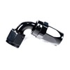 System1 Designs -8AN Black Anodized Swivel 90 Degree Hose End