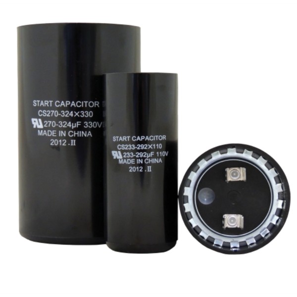 Start Capacitor, Round, 270-324 Mfd., 330 Volt, CS270-324X330