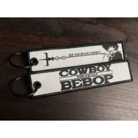 Cowboy Bebop Anime Woven Keychain Jet Tag See You Space Cowboy