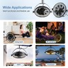 Gazebo Fans Outdoor Hanging Ceiling Fans with Lights,16" Portable Plug