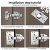 Hinge Repair Plate for Cabinets, Repair Kit 9 x 5