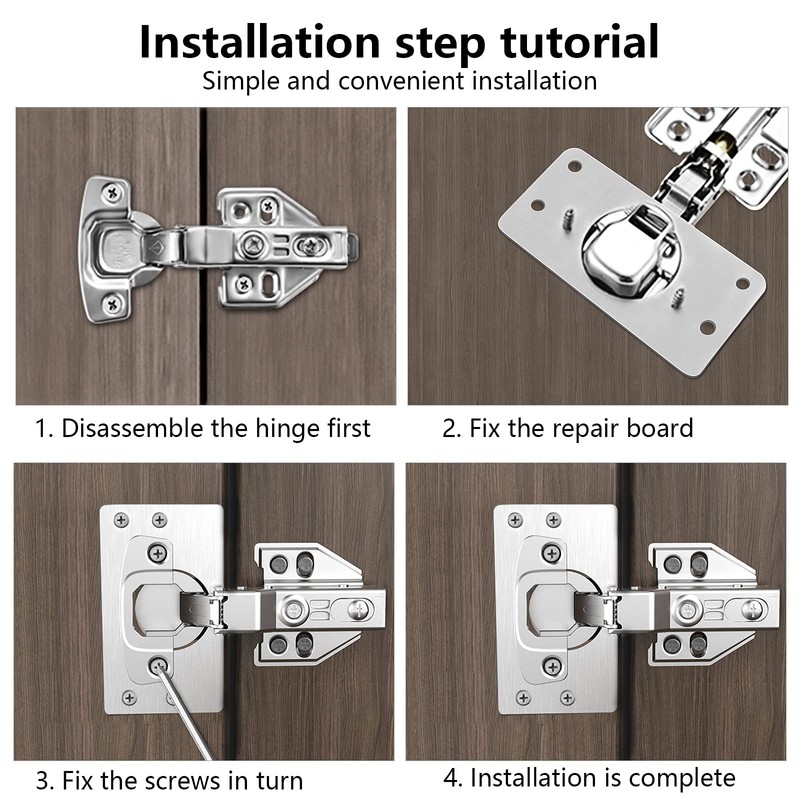 Hinge Repair Plate for Cabinets, Repair Kit 9 x 5