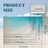 LYGLIGH Ultra Thin Bath Mat, Teal Bath Mat, 1/10 in
