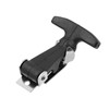 Coshar 2Pcs Stainless Steel Flexible Drawer Latches Rubber Flexible T-Handle
