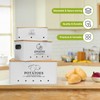 Dekosilave Kitchen Vegetable Storage Set of 3, Metal Onion Garlic