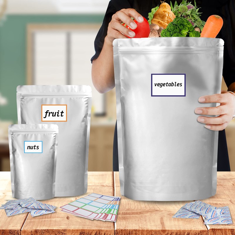 15 Mil 5 Gallon Mylar Bags for Food Storage with