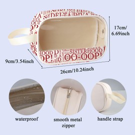 Sorority Gift Redz Gift Sorority Paraphernalia Gift Cosmetic Bag Sorority Sister Bestie Sisterhood Makeup Bag (Dedicated mb UK)