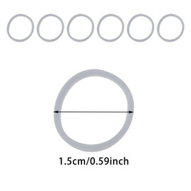 ONLYKXY 400pcs Natural Rubber Bands,15mm/0.6inch Soft Elastic Bands Hair Ties for Hair Braids Hair Mini Rubber Ring (Gray)