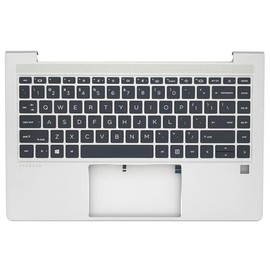 Jxjslp Replacement Upper Case Palmrest for HP Probook 440 G8 445 G8 445R G8 14'' Series Laptop Top Cover with Backlit Keyboard Assembly M23769-001 Silver